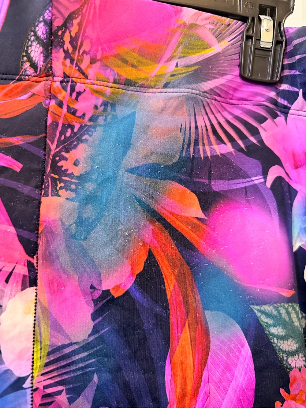 torrid Pink and Purple Tropical Print Swim Bottoms - Picture 4 of 6